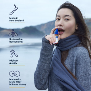 Manuka Health, Медовый спрей для горла Manuka с прополисом, MGO 400+, 0,67 жидк. унц. в Москве - eco-herb.ru | фото