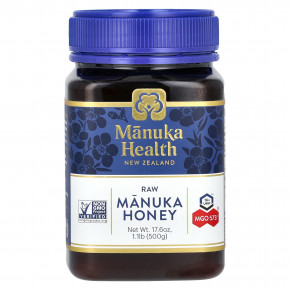 Manuka Health, Необработанный мед манука, UMF 16+, MGO 573+, 500 г (17,6 унции) в Москве - eco-herb.ru | фото