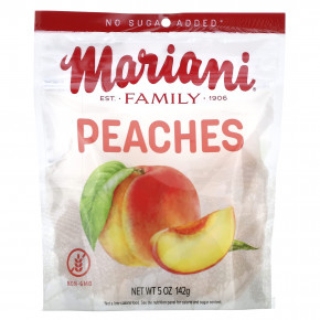 Mariani Dried Fruit, Family, персики, 142 г (5 унций) - описание