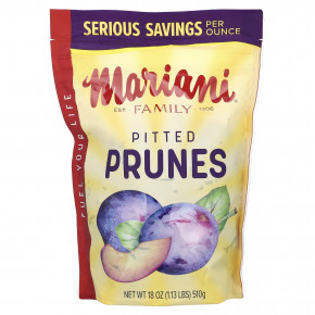 Mariani Dried Fruit, Premium, чернослив без косточек, 510 г (18 унций) - описание