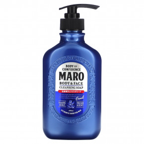 Maro, Очищающее мыло для тела и лица, прохладное, свежее, 400 мл (13,5 жидк. унц.) - описание | фото