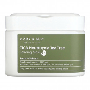 Mary & May, CICA Houttuynia Tea Tree Calming Beauty Mask, 30 шт., 400 г (14,1 унции) - описание | фото