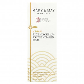 Mary & May, Seoul Edition, сыворотка из трех витаминов с 10% рисом и ниацином, 80 мл (2,7 жидк. Унции) в Москве - eco-herb.ru | изображение Mary & May, Seoul Edition, сыворотка из трех витаминов с 10% рисом и ниацином, 80 мл (2,7 жидк. Унции) в Москве - eco-herb.ru | фото