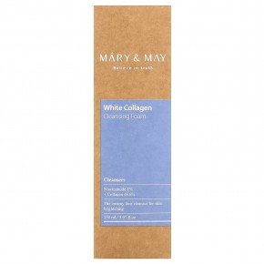 Mary & May, White Collagen, очищающая пенка, 150 мл (5,07 жидк. Унции) в Москве - eco-herb.ru | фото