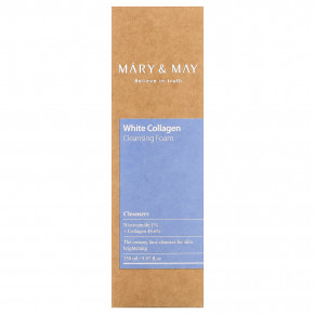 Mary & May, White Collagen, очищающая пенка, 150 мл (5,07 жидк. унц.) в Москве - eco-herb.ru | фото