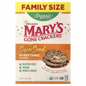 Mary's Gone Crackers, органические крекеры из суперсемена, Everyone 198 г (7 унций) в Москве - eco-herb.ru | фото