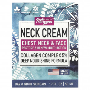 MaryAnn Organics, Крем для шеи, для всех типов кожи, 50 мл (1,7 жидк. Унции) в Москве - eco-herb.ru | изображение MaryAnn Organics, Крем для шеи, для всех типов кожи, 50 мл (1,7 жидк. Унции) в Москве - eco-herb.ru | фото