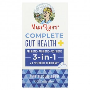 MaryRuth's, Complete Gut Health, 3-в-1, 60 капсул в Москве - eco-herb.ru | фото