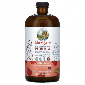 MaryRuth's, жидкая мультивитаминная добавка для беременных женщин и молодых мам, с ягодным вкусом, 946 мл (32 жидк. унции) в Москве - eco-herb.ru | фото