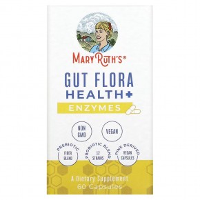 MaryRuth's, Gut Flora Health + Enzymes, 60 Capsules в Москве - eco-herb.ru | фото