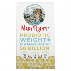 MaryRuth's, Пробиотик для контроля веса и контроля веса, 50 млрд, 60 капсул в Москве - eco-herb.ru | фото