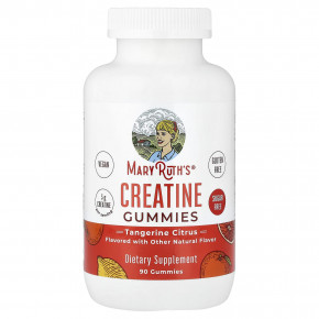 MaryRuth's, жевательный креатин, со вкусом мандарина и цитруса, 90 жевательных таблеток - описание | фото
