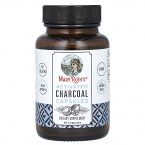 MaryRuth's, Капсулы с активированным углем, 40 капсул (475 мг на капсулу) в Москве - eco-herb.ru | фото