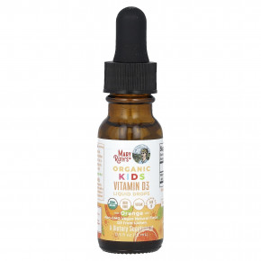 MaryRuth's, Organic Kids Vitamin D3, жидкие капли, для детей от 4 до 13 лет, со вкусом апельсина, 640 МЕ, 15 мл (0,5 жидк. Унции) в Москве - eco-herb.ru | фото