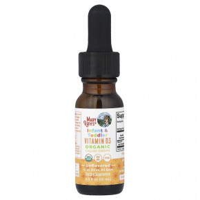 MaryRuth's, органический витамин D3 в форме капель для младенцев и малышей, от 6 месяцев, без ароматизаторов, 15 мл (0,5 жидк. унции) в Москве - eco-herb.ru | фото