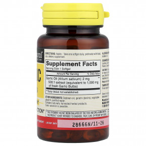 Mason Natural, чеснок, 1000 мг, 100 капсул в Москве - eco-herb.ru | фото