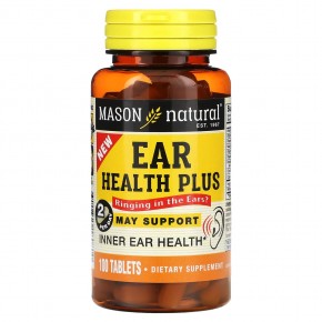 Mason Natural, Ear Health Plus, 100 Tablets в Москве - eco-herb.ru | фото