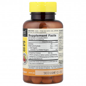 Mason Natural, жевательный пробиотик ацидофилус и бифидус, клубничный вкус, 100 жевательных таблеток (34 мг в 1 таблетке) в Москве - eco-herb.ru | фото