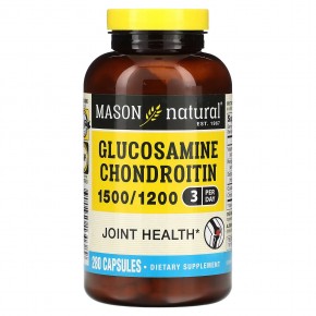 Mason Natural, Глюкозамин хондроитин, 280 капсул в Москве - eco-herb.ru | фото