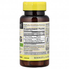 Mason Natural, корейский женьшень из цельного растения, 60 таблеток в Москве - eco-herb.ru | фото