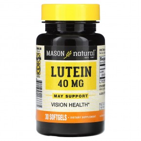 Mason Natural, Lutein, 40 mg, 30 Softgels в Москве - eco-herb.ru | фото