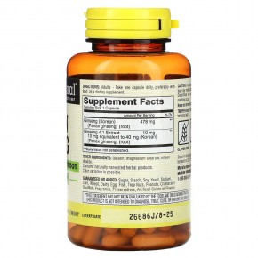 Mason Natural, Корейский женьшень из цельных трав с корнем белого женьшеня, 100 капсул в Москве - eco-herb.ru | фото