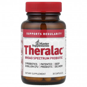 Master Supplements, Theralac®, пробиотик широкого спектра действия, 30 капсул в Москве - eco-herb.ru | фото