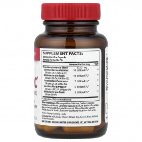 Master Supplements, Theralac®, пробиотик широкого спектра действия, 30 капсул в Москве - eco-herb.ru | фото