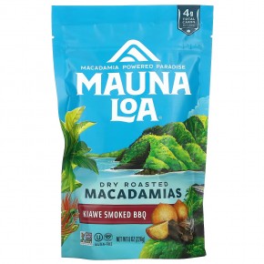 Mauna Loa, Dry Roasted Macadamias, барбекю с копченым киаве, 226 г (8 унций) в Москве - eco-herb.ru | фото