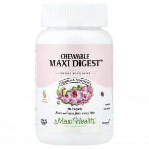 Maxi Health, жевательные таблетки Maxi Digest™, натуральные фрукты, 90 таблеток в Москве - eco-herb.ru | изображение Maxi Health, жевательные таблетки Maxi Digest™, натуральные фрукты, 90 таблеток в Москве - eco-herb.ru | фото