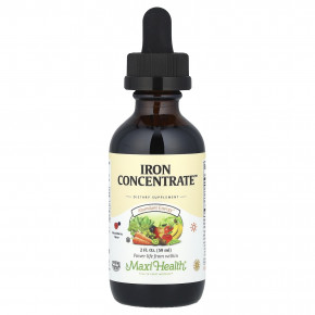 Maxi Health, Iron Concentrate ™, натуральные ягоды, 59 мл (2 жидк. Унции) в Москве - eco-herb.ru | фото
