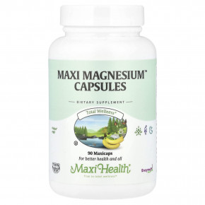Maxi Health, капсулы Maxi Magnesium™, 90 капсул Maxicaps в Москве - eco-herb.ru | фото