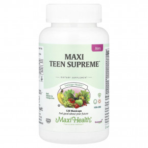 Maxi Health, Maxi Teen Supreme ™, для нее, 120 капсул в Москве - eco-herb.ru | изображение Maxi Health, Maxi Teen Supreme ™, для нее, 120 капсул в Москве - eco-herb.ru | фото