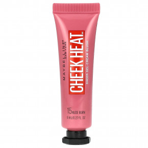 Maybelline, Cheek Heat, прозрачные румяна-гель-крем, оттенок 15 Nude Burn, 8 мл (0,27 жидк. унции) - описание | фото