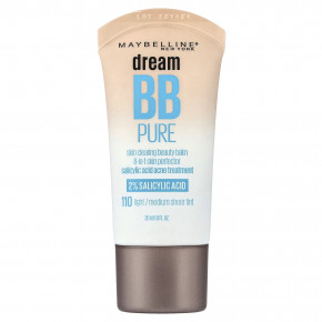 Maybelline, Dream BB Pure, очищающий бальзам для кожи, 110 светлый/средний тканевый оттенок, 30 мл (1 жидк. унция) - описание
