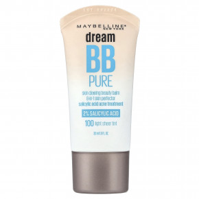 Maybelline, Dream BB Pure, очищающий бальзам для кожи, оттенок 100 Light Sheer, 30 мл (1 жидк. унция) - описание | фото