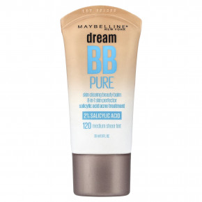 Maybelline, Dream BB Pure, очищающий бальзам для кожи, оттенок 120, средняя прозрачность, 30 мл (1 жидк. унция) - описание