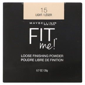 Maybelline, Fit Me, рассыпчатая пудра, оттенок 15 «Светлый», 20 г - подробнее Maybelline, Fit Me, рассыпчатая пудра, оттенок 15 «Светлый», 20 г - описание