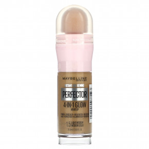 Maybelline, Instant Age Rewind, Perfector, 4 в 1, сияющий макияж, оттенок 1,5 светлый-средний, 20 мл (0,68 жидк. унции) - описание