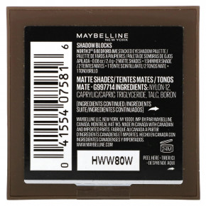 Maybelline, Shadow Blocks, 30 North 3rd & Bedford Ave, 2,4 г (0,08 унции) в Москве - eco-herb.ru | фото