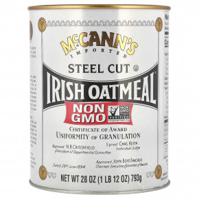 McCann's Irish Oatmeal, Steel Cut Irish Oatmeal®, 793 г (28 унций) - описание | фото