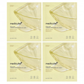 Medicube, маска для лица с осветляющим гелем с койевой кислотой и куркумой, 4 шт. по 28 г (0,98 унции) - описание | фото