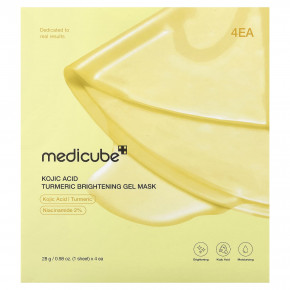 Medicube, маска для лица с осветляющим гелем с койевой кислотой и куркумой, 4 шт. по 28 г (0,98 унции) в Москве - eco-herb.ru | фото