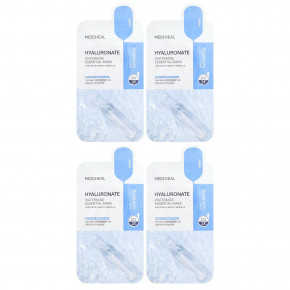 MEDIHEAL, Маска для красоты с гиалуронатом и водой, 4 шт., По 24 мл (0,81 жидк. Унции) - описание