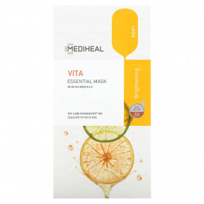 MEDIHEAL, Vita, Essential Beauty Mask, 4 шт., По 24 мл (0,81 жидк. унц.) в Москве - eco-herb.ru | фото