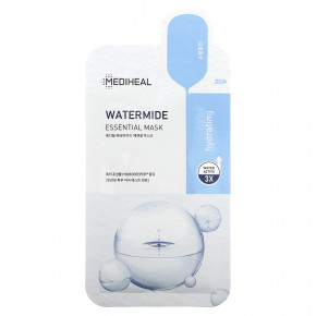 MEDIHEAL, Watermide, Essential Beauty Mask, 1 шт., 24 мл (0,81 жидк. унц.) - описание