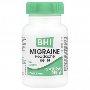 MediNatura, BHI, средство для облегчения головной боли при мигрени, 100 таблеток в Москве - eco-herb.ru | фото