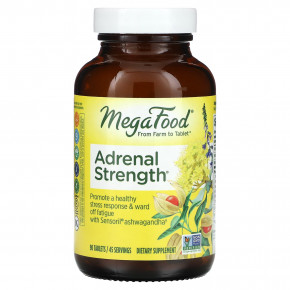 MegaFood, Adrenal Strength, 90 таблеток - описание | фото