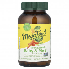 MegaFood, Baby & Me 2™, мультивитамины для беременных, 120 таблеток в Москве - eco-herb.ru | фото