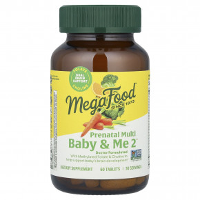 MegaFood, Baby & Me 2™, мультивитамины для беременных, 60 таблеток в Москве - eco-herb.ru | фото